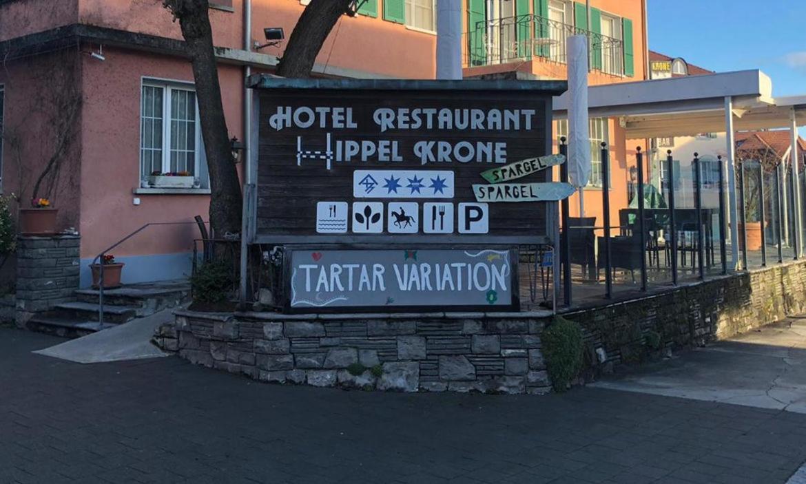 Hotel Hippel Krone Kerzers Bagian luar foto